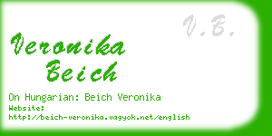 veronika beich business card